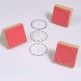 Analog Wooden Clock Stamps - Set of 3 