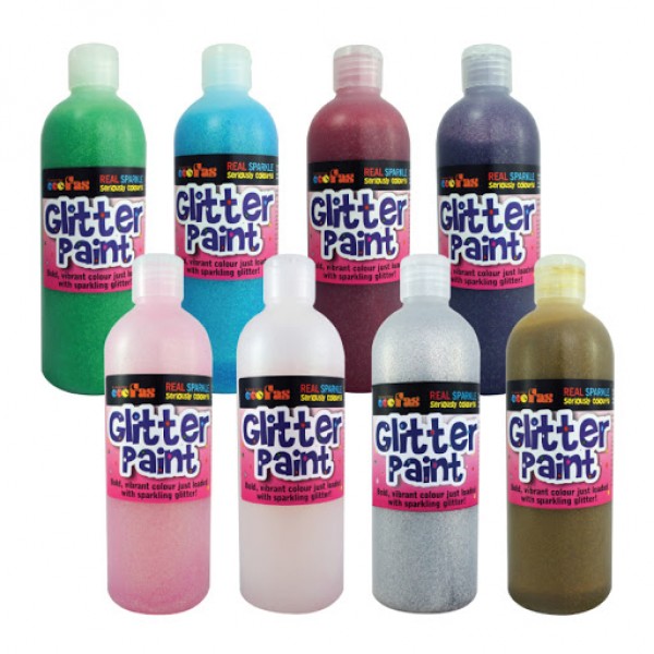  Glitter Paint - Set of 8 Colours