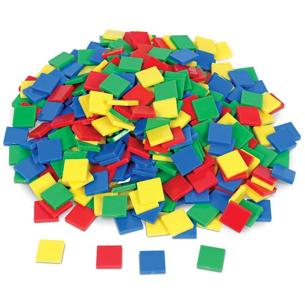 Color Square Tiles - Set of 400