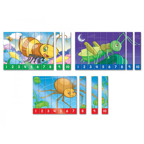  Sequencing Numbers 1-10 Puzzles - Set of 3
